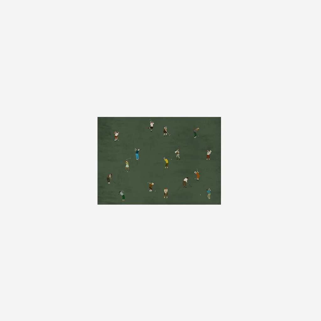 Fine Little Day Golfers Print 40x50cm