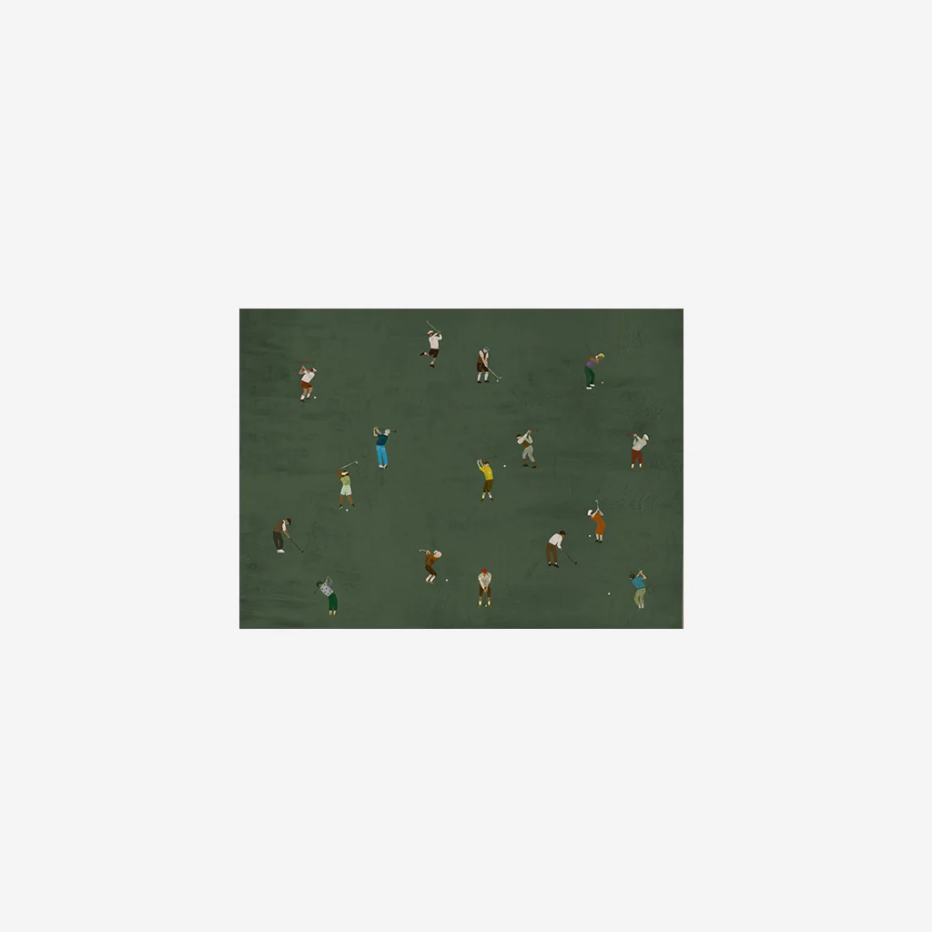 Fine Little Day Golfers Print 50x70cm