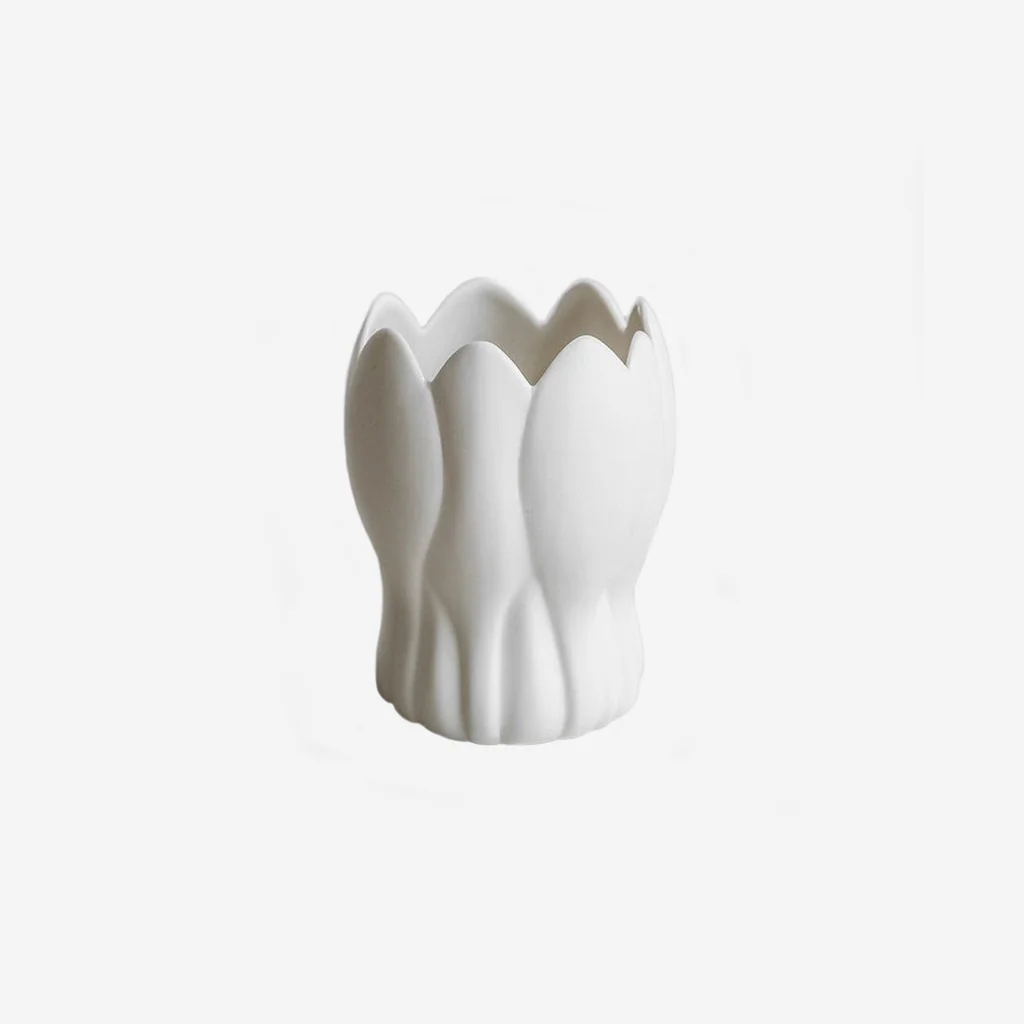 Fine Little Day Krokus Vase White Medium 15cm - Image 5