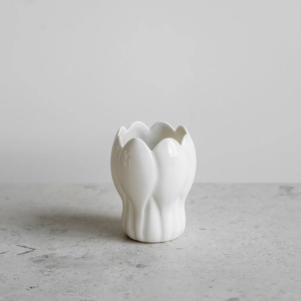 Fine Little Day Krokus Vase White Small 12cm - Image 2