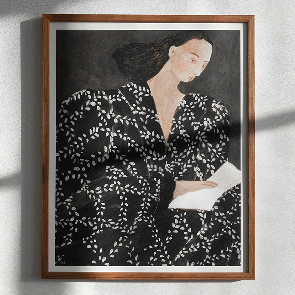 Fine Little Day Reading Print 50x40cm - Image 3