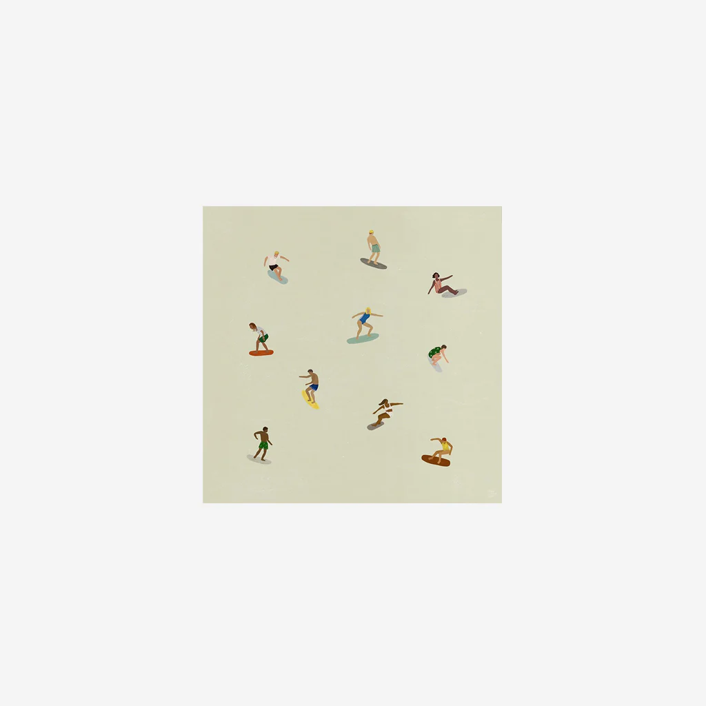 Fine Little Day Surfers Print 40x40cm