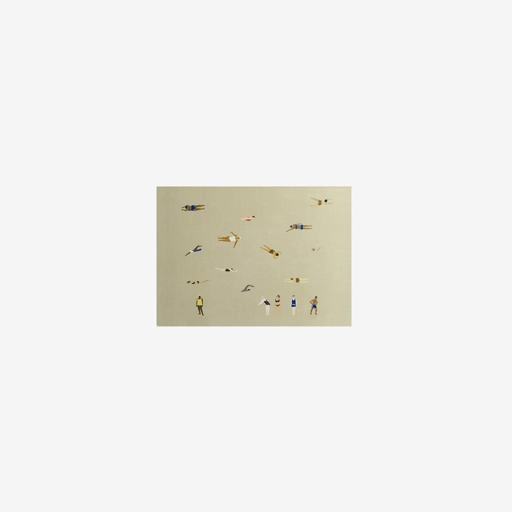 Fine Little Day Swimmers Print Sand 40x50cm