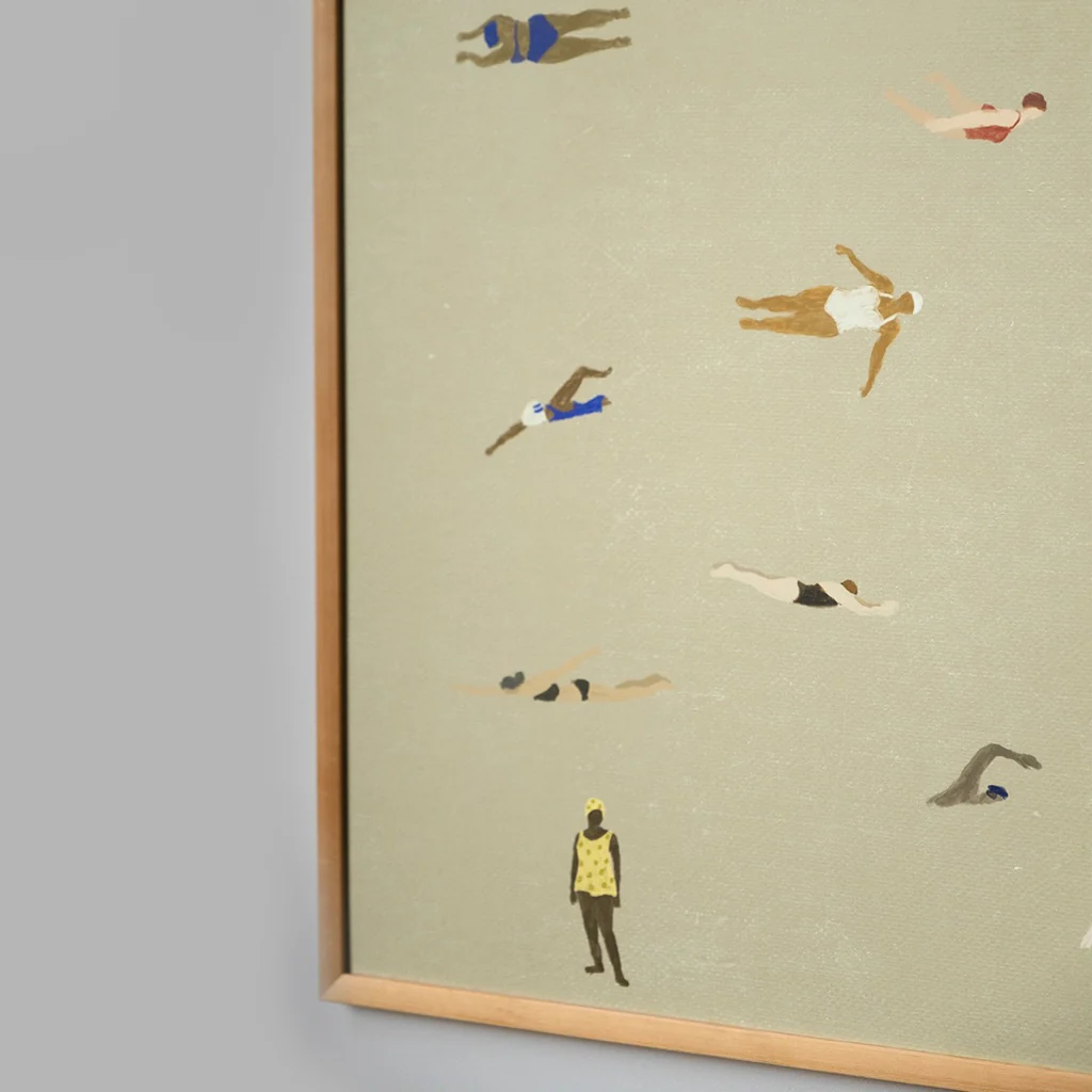 Fine Little Day Swimmers Print Sand 40x50cm - Image 3