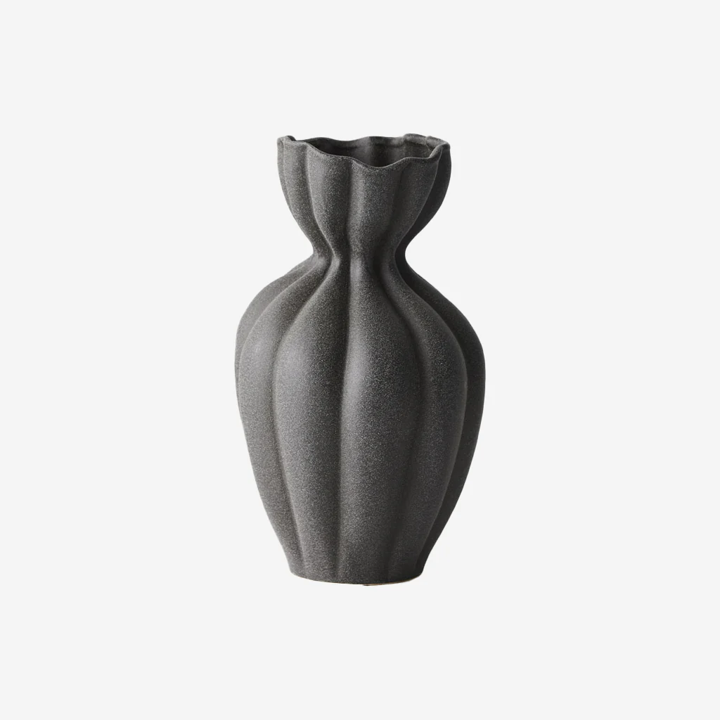 Floral Interiors Basma Vase Black Medium - Image 3