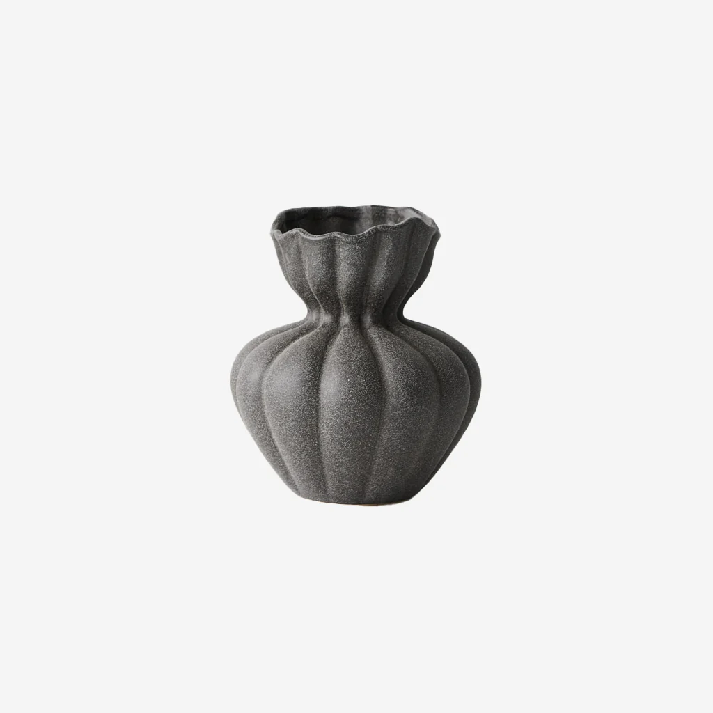 Floral Interiors Basma Vase Black Small - Image 3