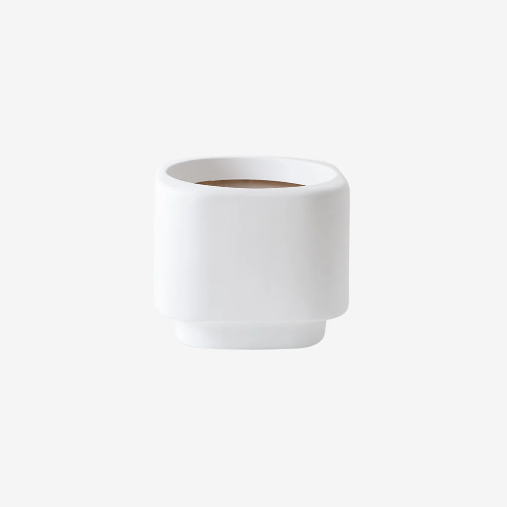 Floral Interiors Flint Pot White Large