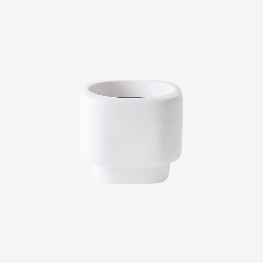 Floral Interiors Flint Pot White Small - Image 4