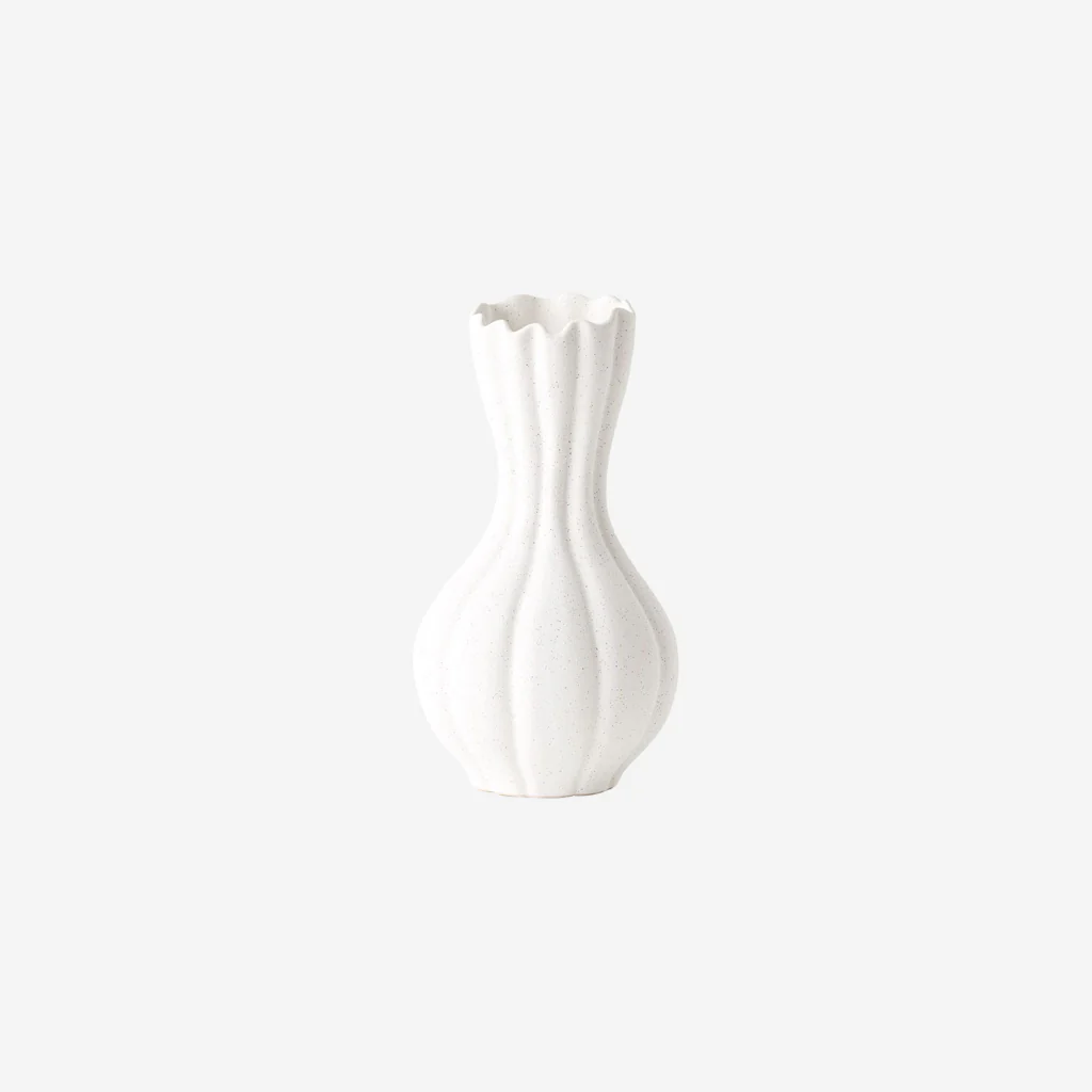 Floral Interiors Hana Vase White Tall