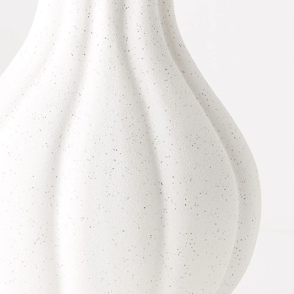 Floral Interiors Hana Vase White Tall - Image 4