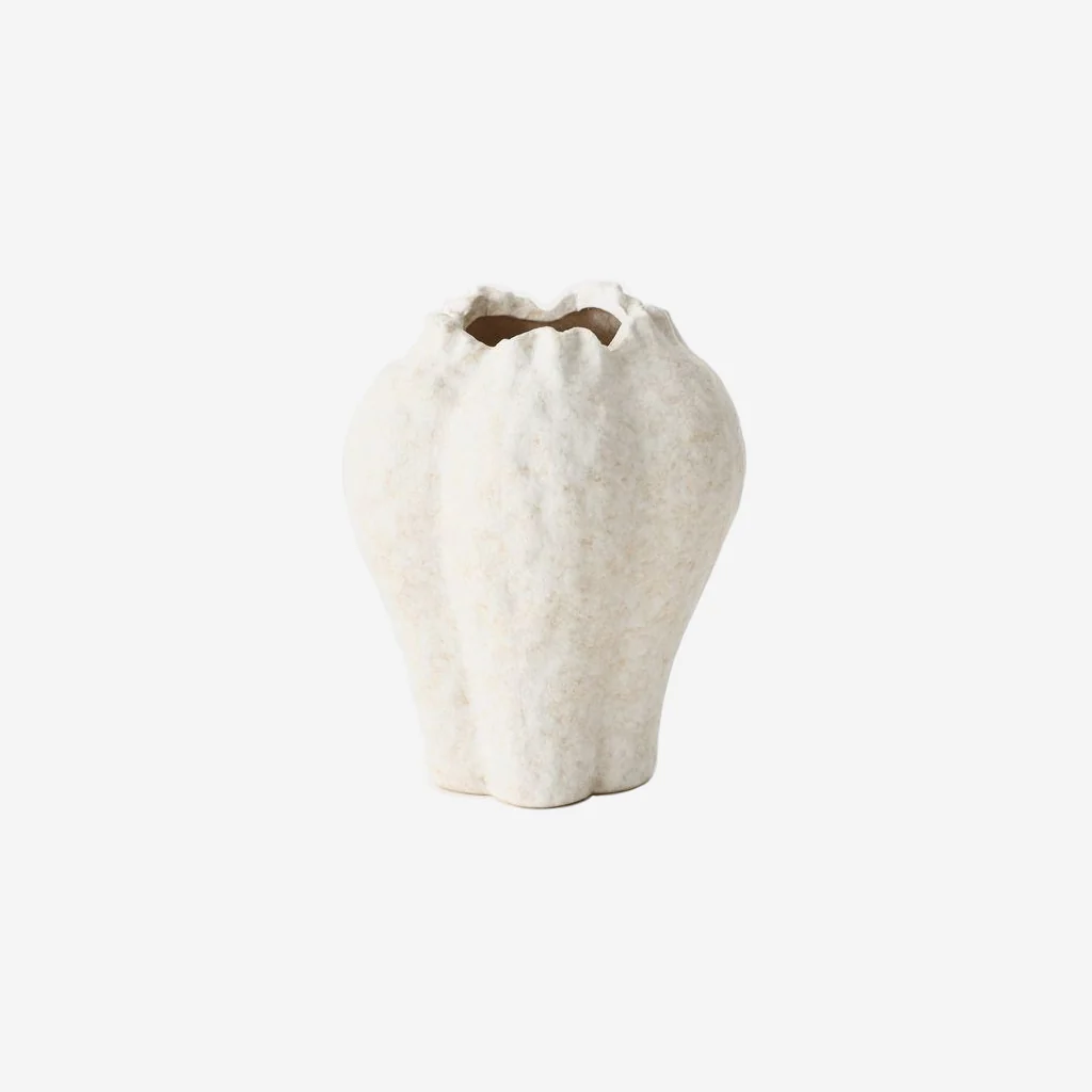 Floral Interiors Nagio Vase Eggshell Small - Image 2
