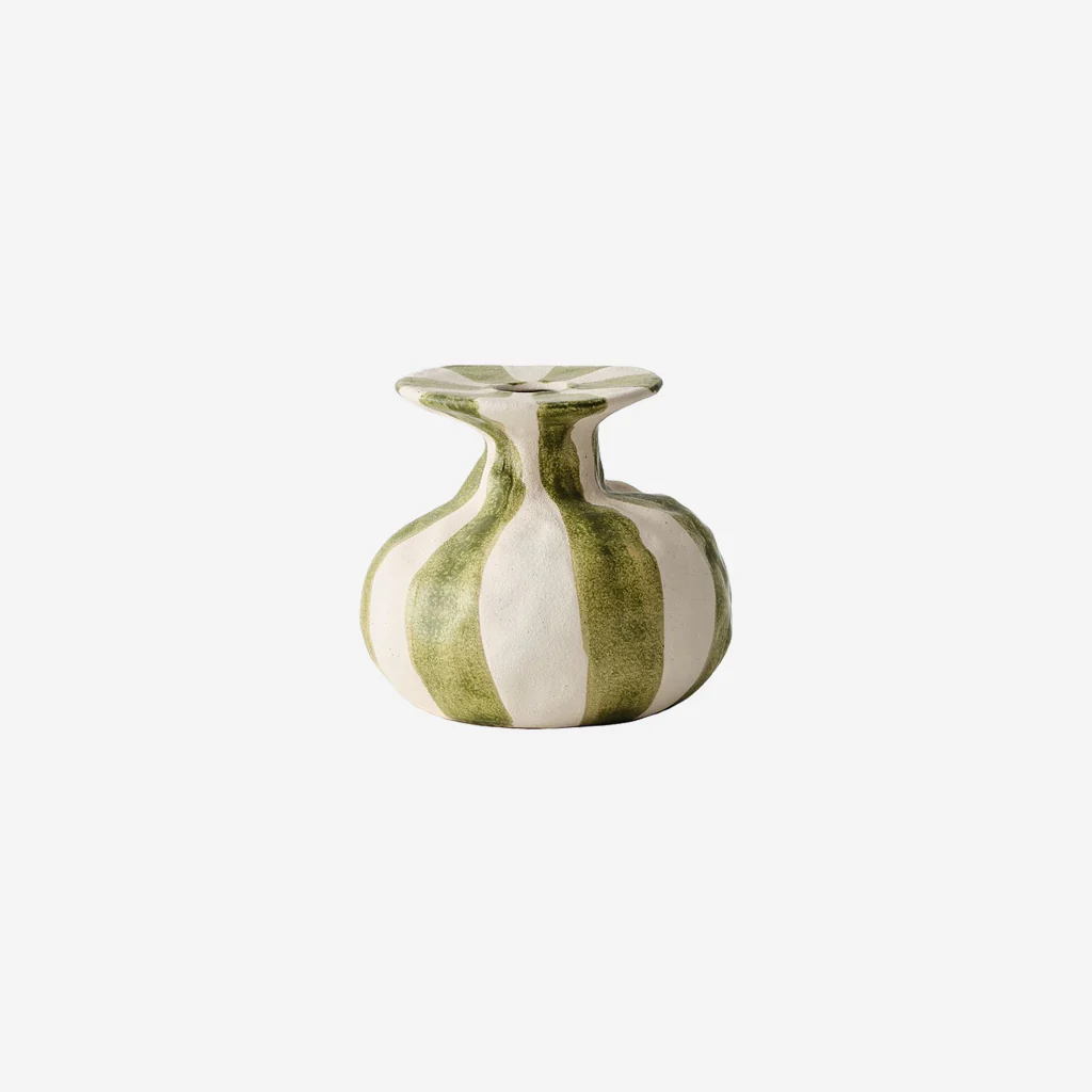 Floral Interiors Oreio Vase Sicilian Green Low