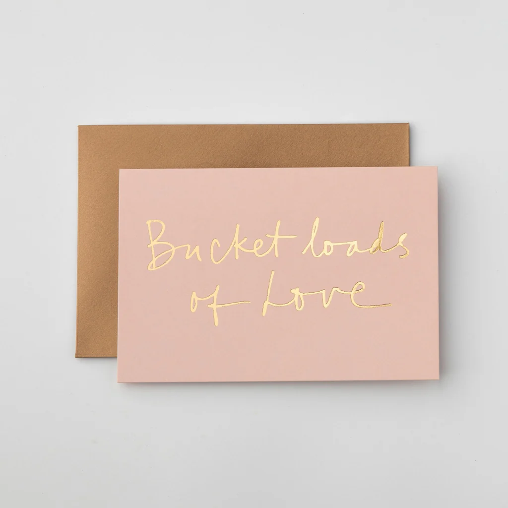 Gabrielle and Celine Card Bucket Loads Of Love Pink - Image 2