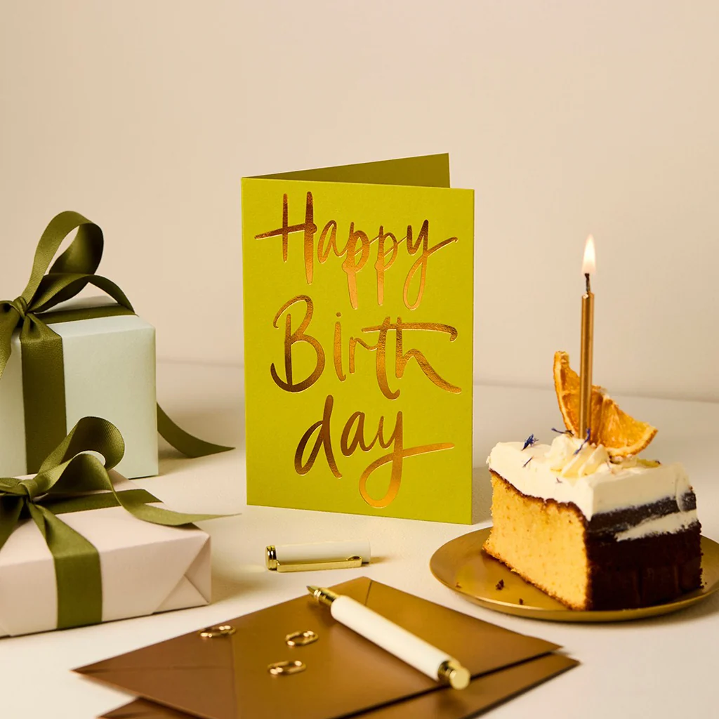Gabrielle and Celine Card Happy Birthday Lime - Image 2