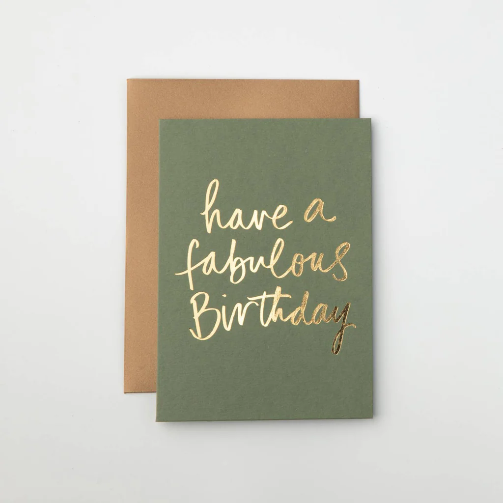 Gabrielle and Celine Card Have A Fabulous Birthday Green - Image 2