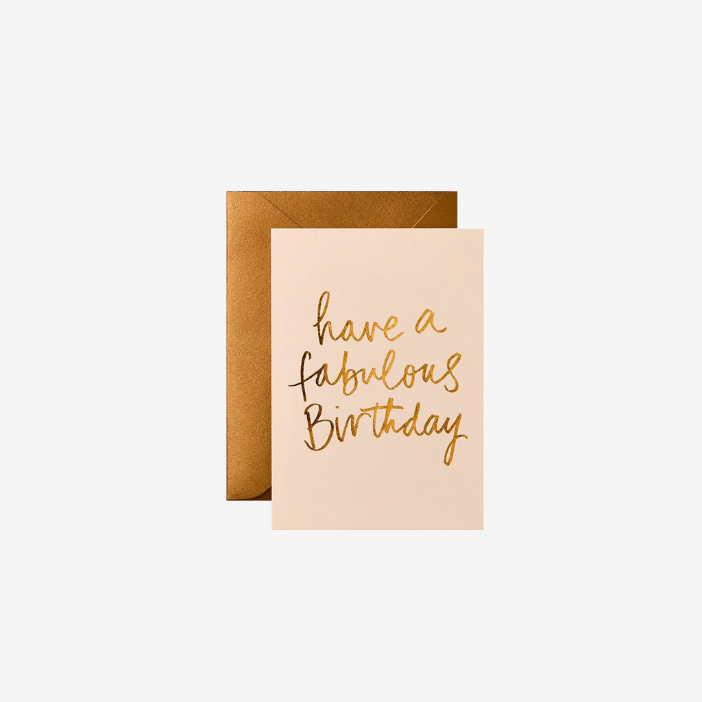Gabrielle and Celine Card Have A Fabulous Birthday Creme