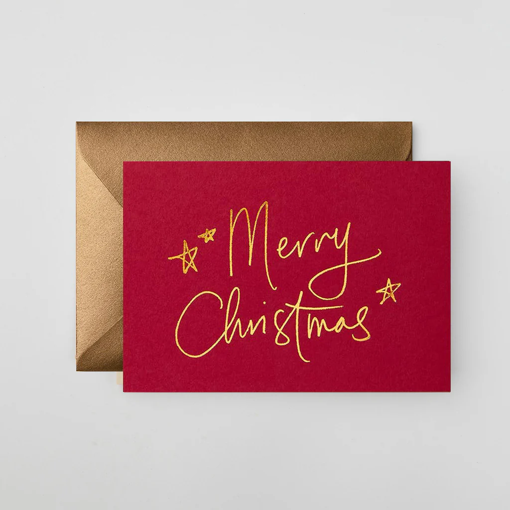 Gabrielle and Celine Card Merry Christmas Red - Image 2