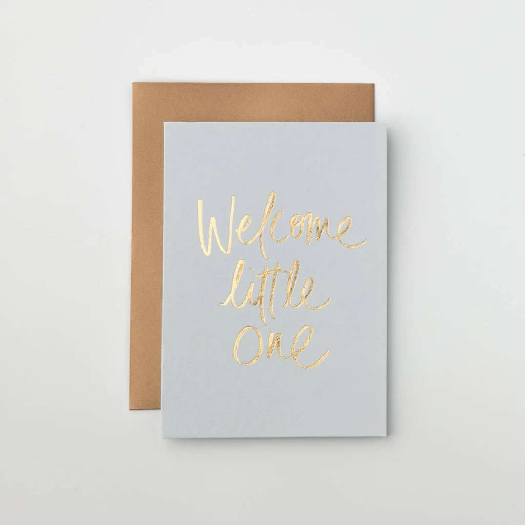 Gabrielle and Celine Card Welcome Little One Pale Blue - Image 2