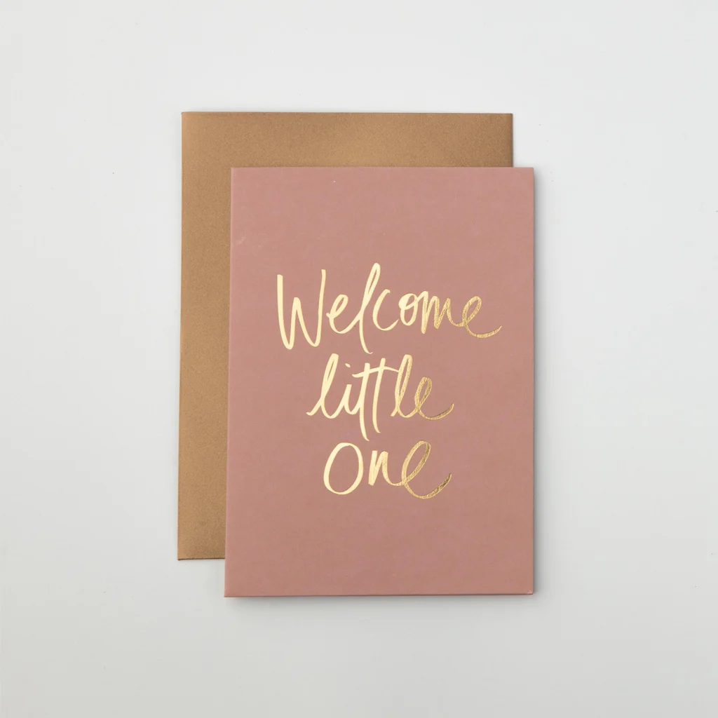 Gabrielle and Celine Card Welcome Little One Rose - Image 2
