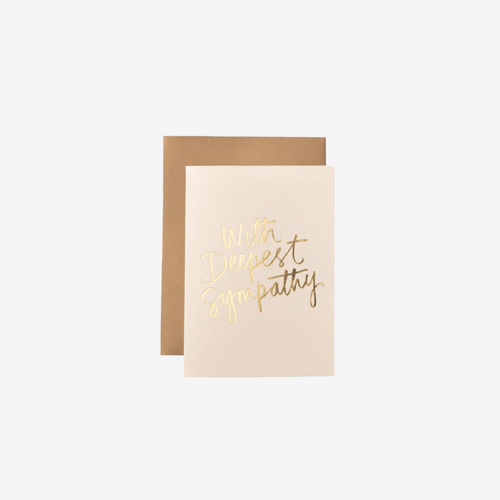 Gabrielle and Celine Card With Deepest Sympathy