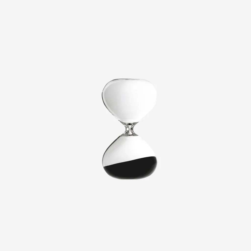 Hightide Hourglass Clear Black Large
