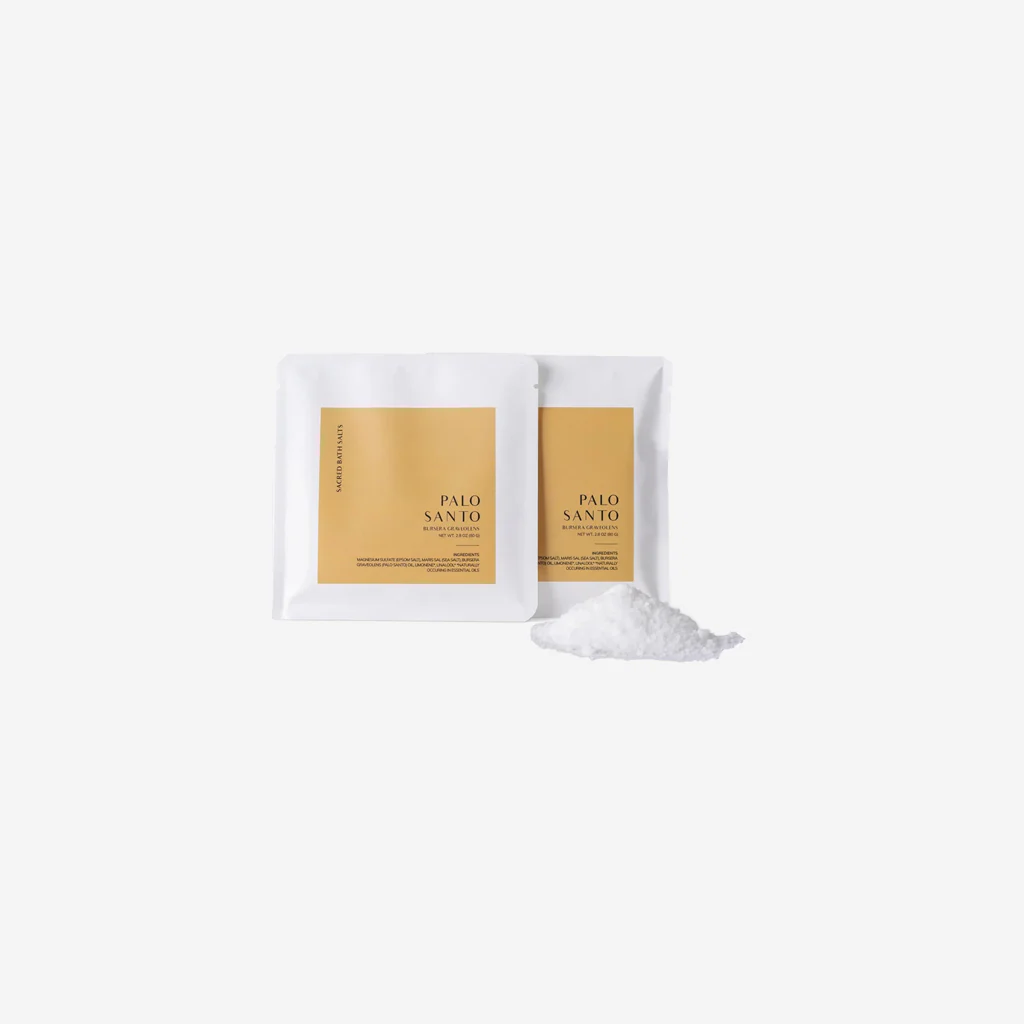Cedar and Myrrh Epsom and Mediterranean Palo Santo Bath Salts