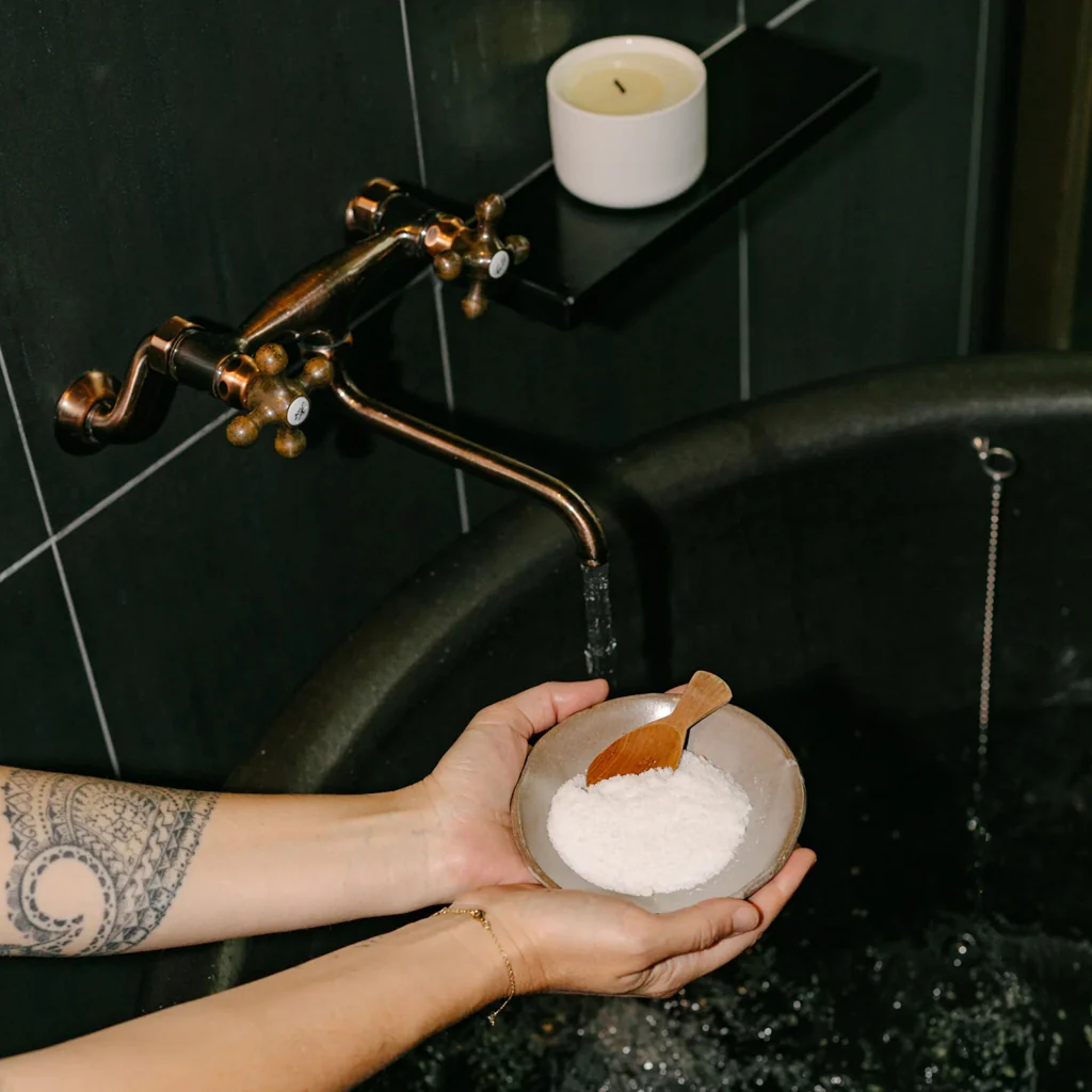 Cedar and Myrrh Epsom and Mediterranean Palo Santo Bath Salts - Image 3