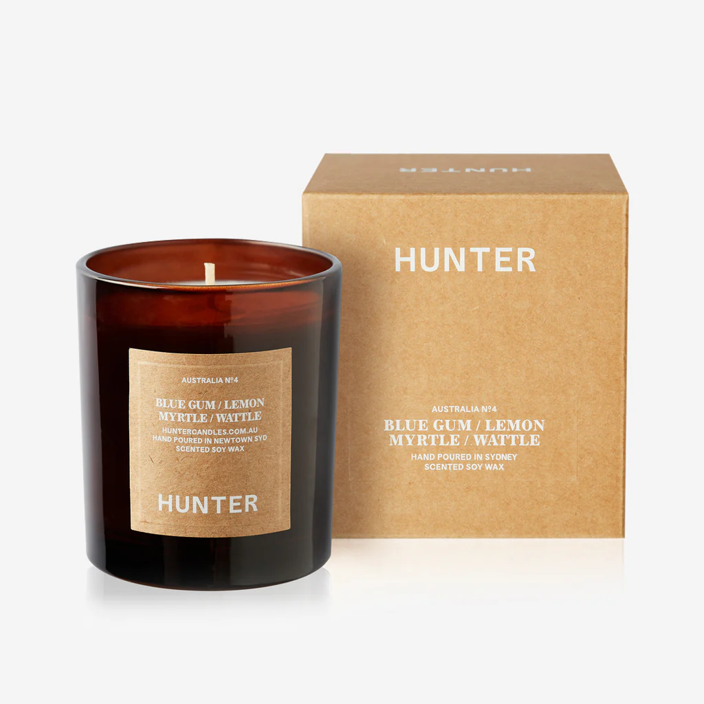 Hunter Candles Australia / Blue Gum Lemon Myrtle Wattle Candle - Image 3