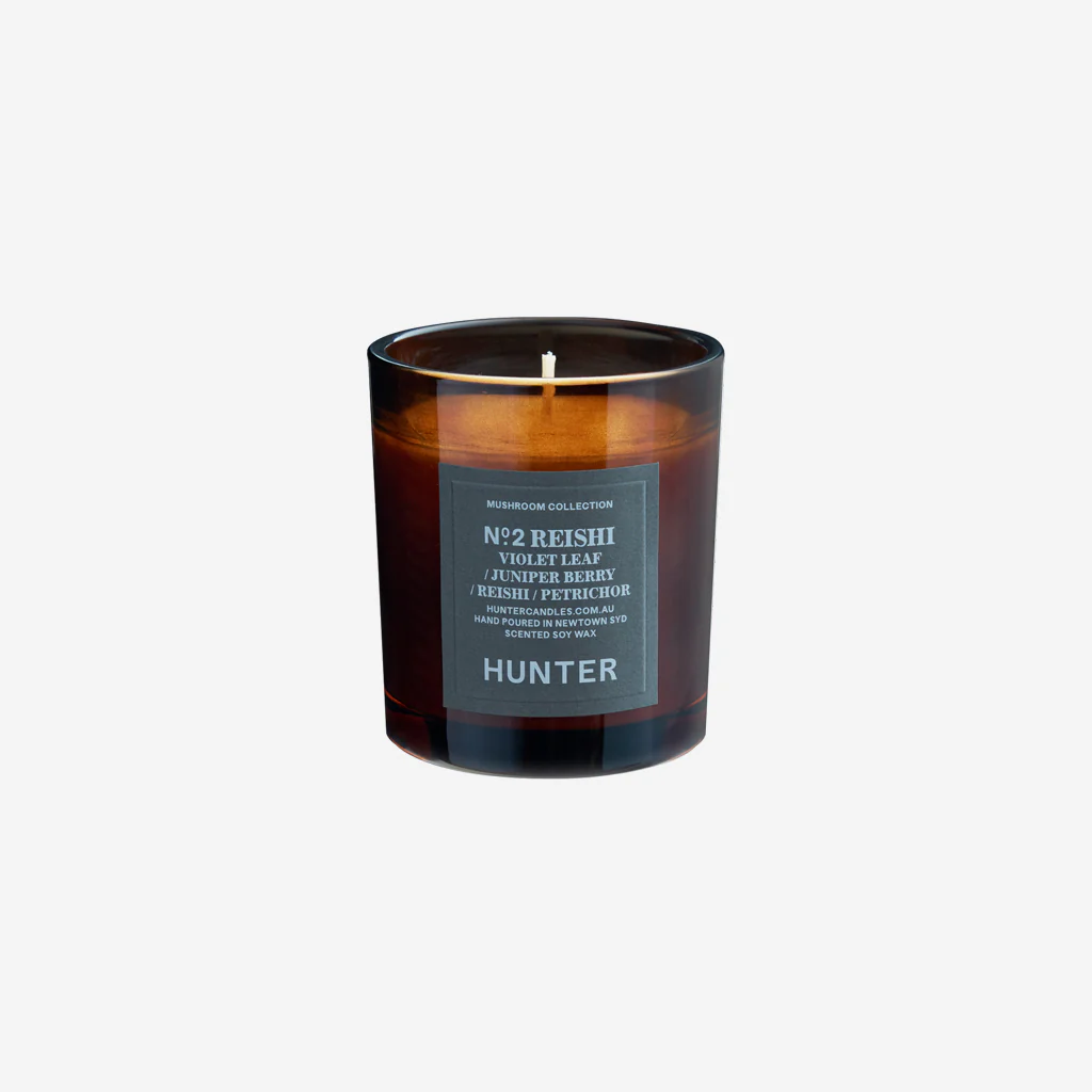 Hunter Candles Reishi / Violet Leaf Juniperberry Petrichor Candle