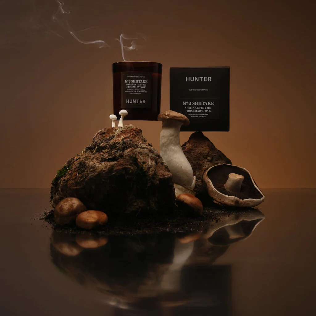 Hunter Candles Shiitake / Shiitake Thyme Rosemary Oak Candle - Image 2