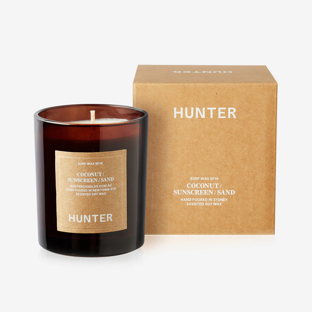 Hunter Candles Surf Wax / Coconut Sunscreen Candle - Image 3
