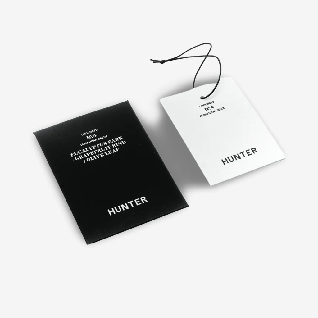 Hunter Candles Tasmanian Creek / Bark Grapefruit Olive Leaf Scent Card - Image 4