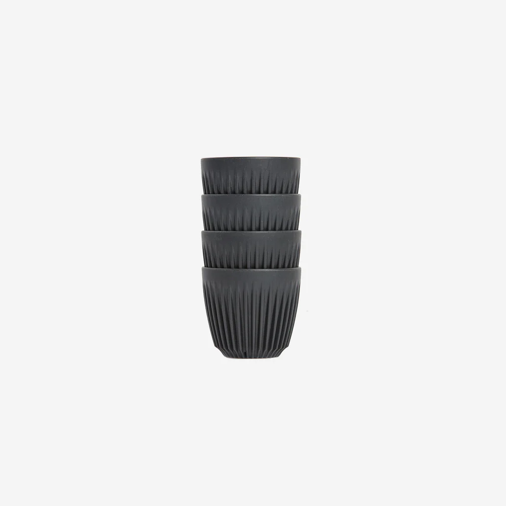 Huskee Cup Charcoal 6oz 175ml 4-Pack