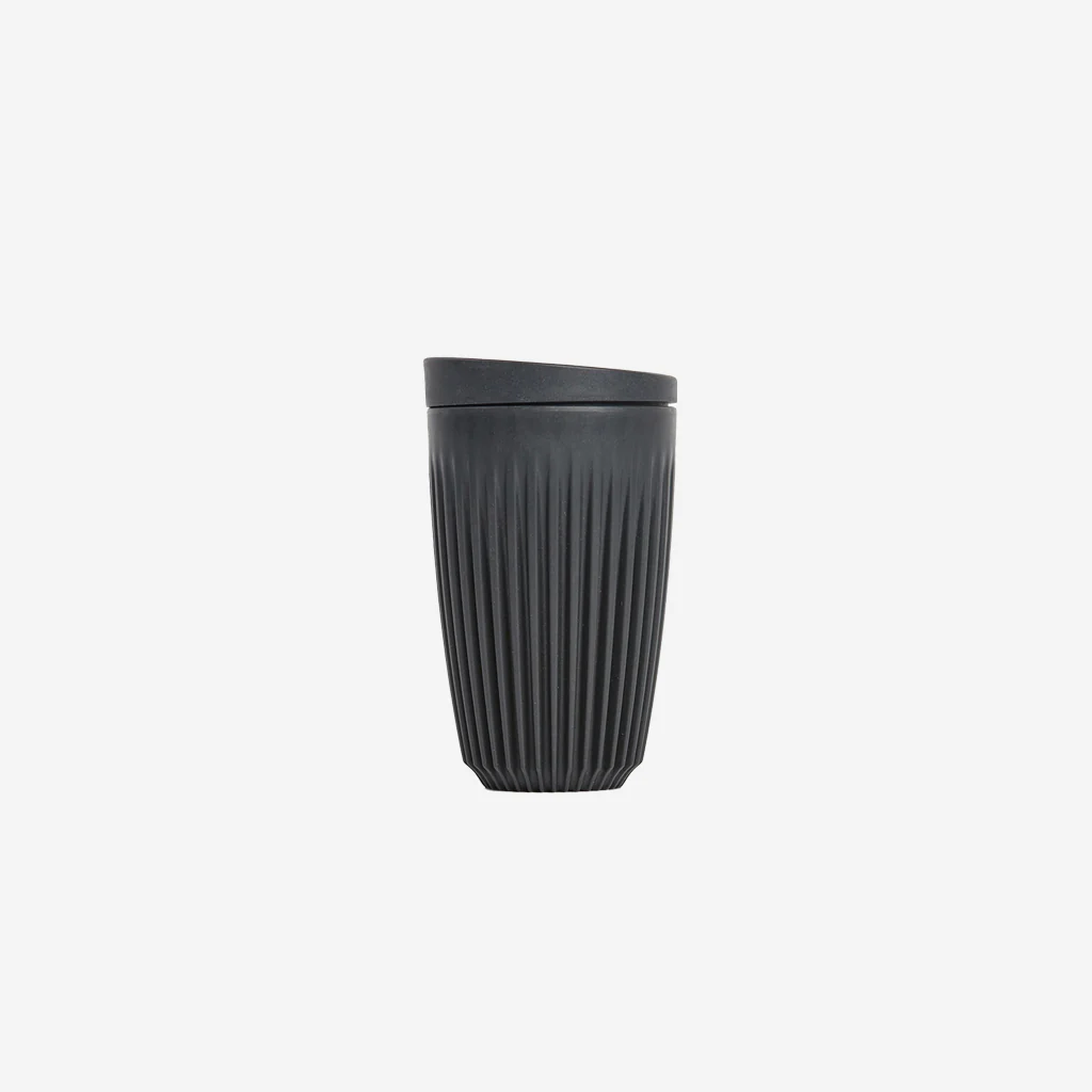 Huskee Cup + Lid Charcoal 12oz 350ml