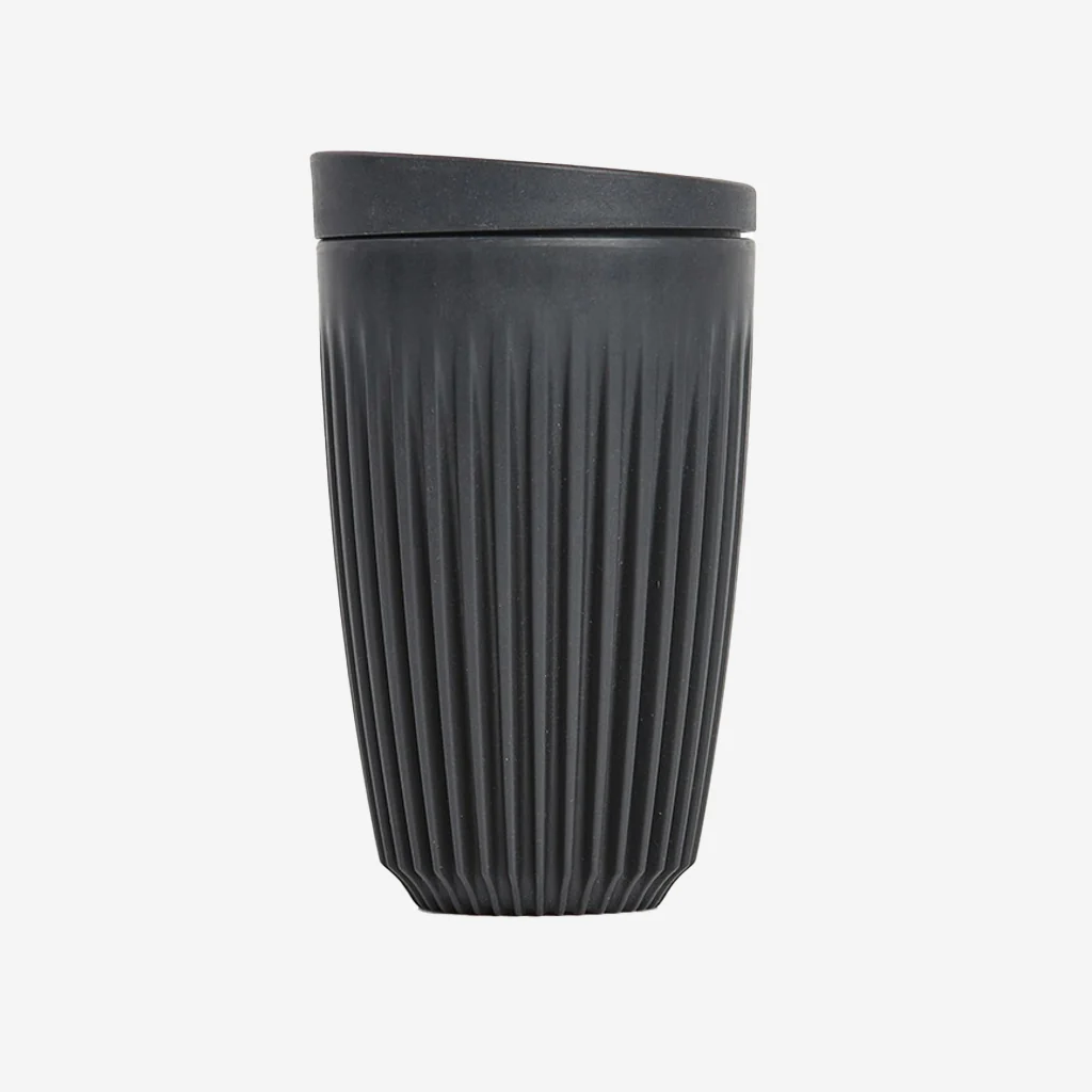 Huskee Cup + Lid Charcoal 12oz 350ml - Image 3