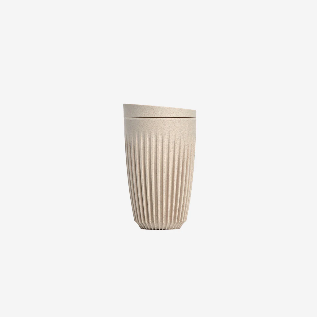 Huskee Cup + Lid Natural 12oz 350ml