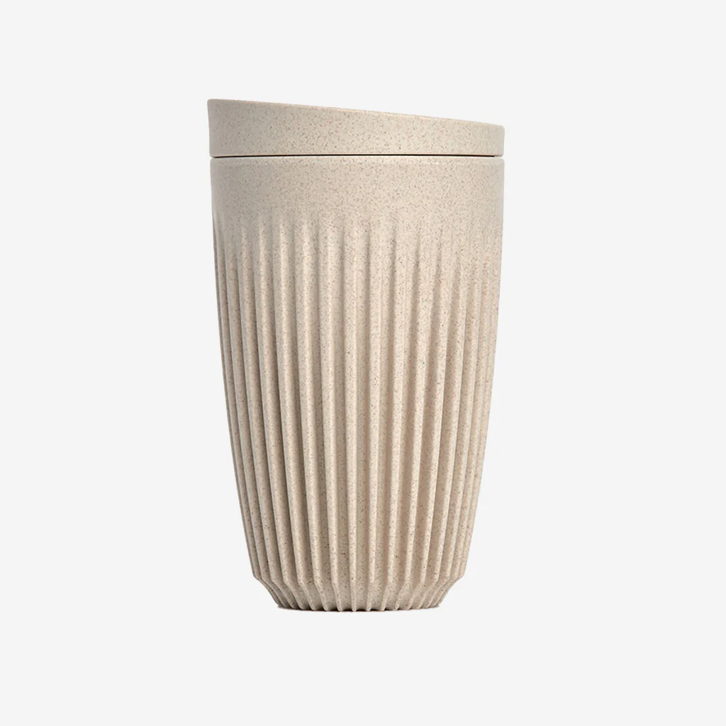 Huskee Cup + Lid Natural 12oz 350ml - Image 3