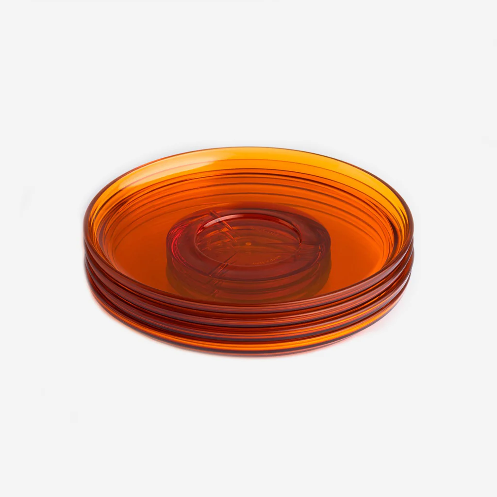 Huskee Renew Classic Saucer Amber 4-Pack - Image 5