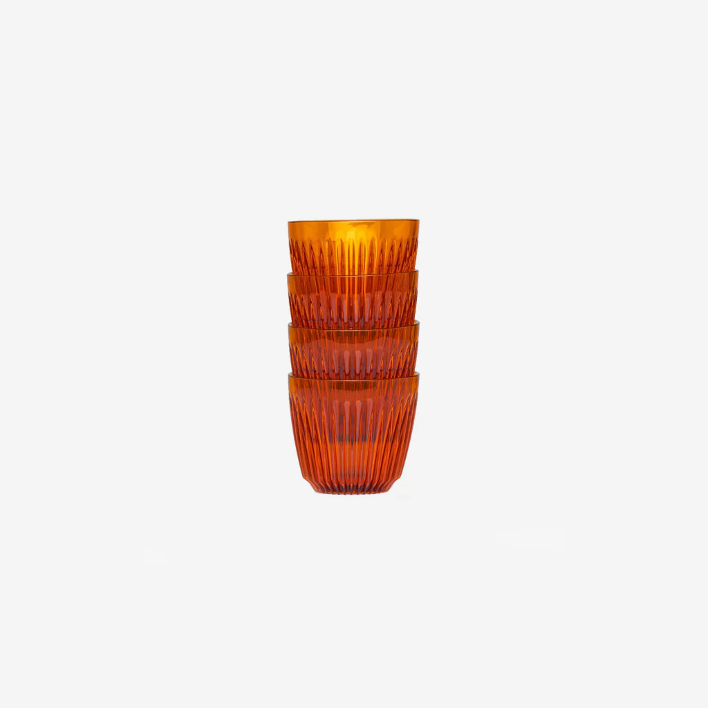 Huskee Renew Cup Amber 6oz 175ml 4-Pack