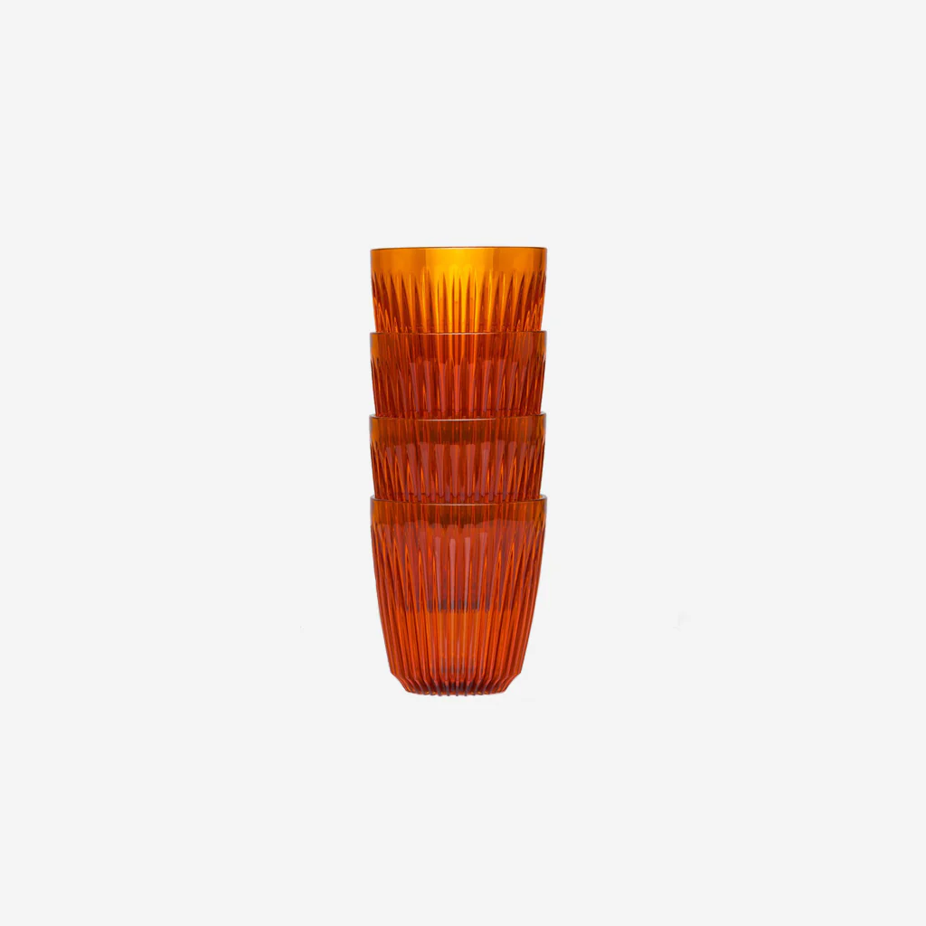 Huskee Renew Cup Amber 8oz 235ml 4-Pack