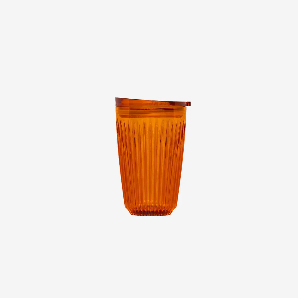 Huskee Renew Cup + Lid Amber 12oz 350ml