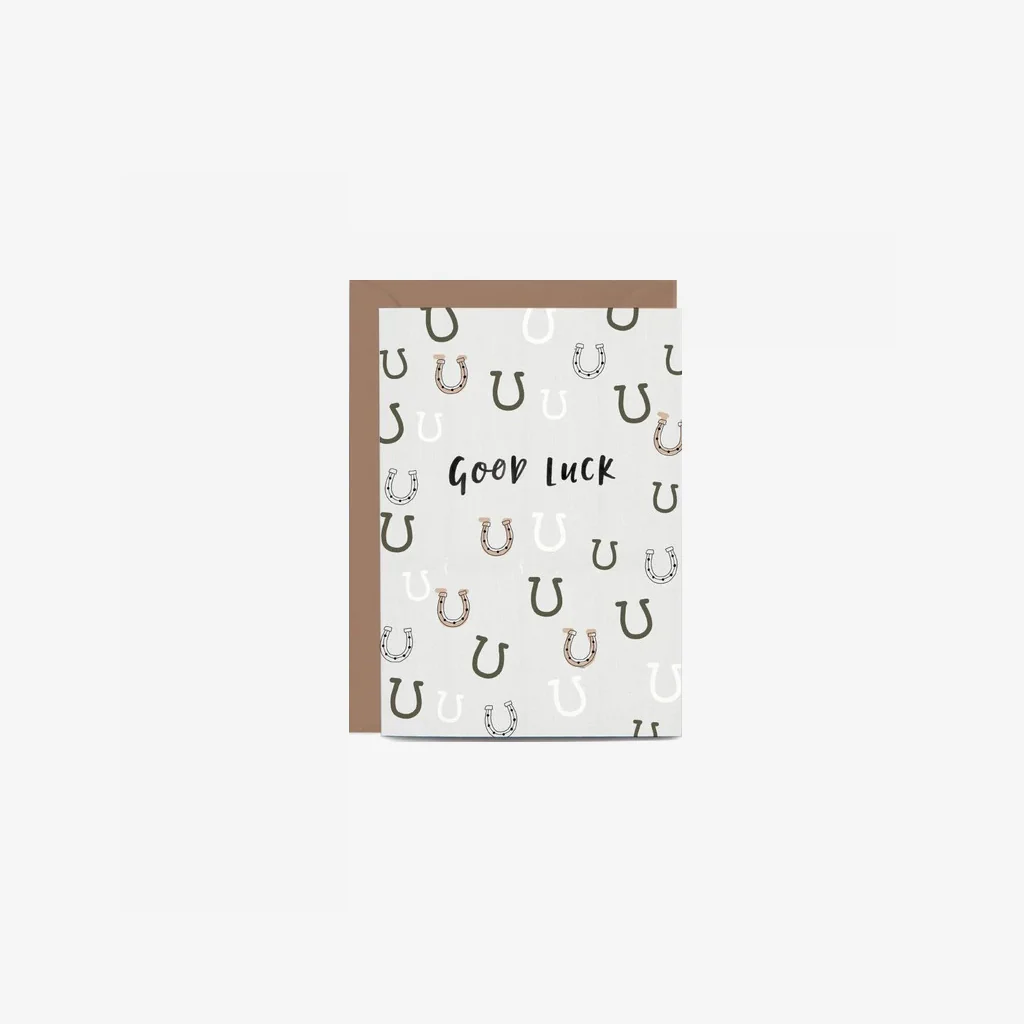 In The Daylight Card Good Luck Horseshoes