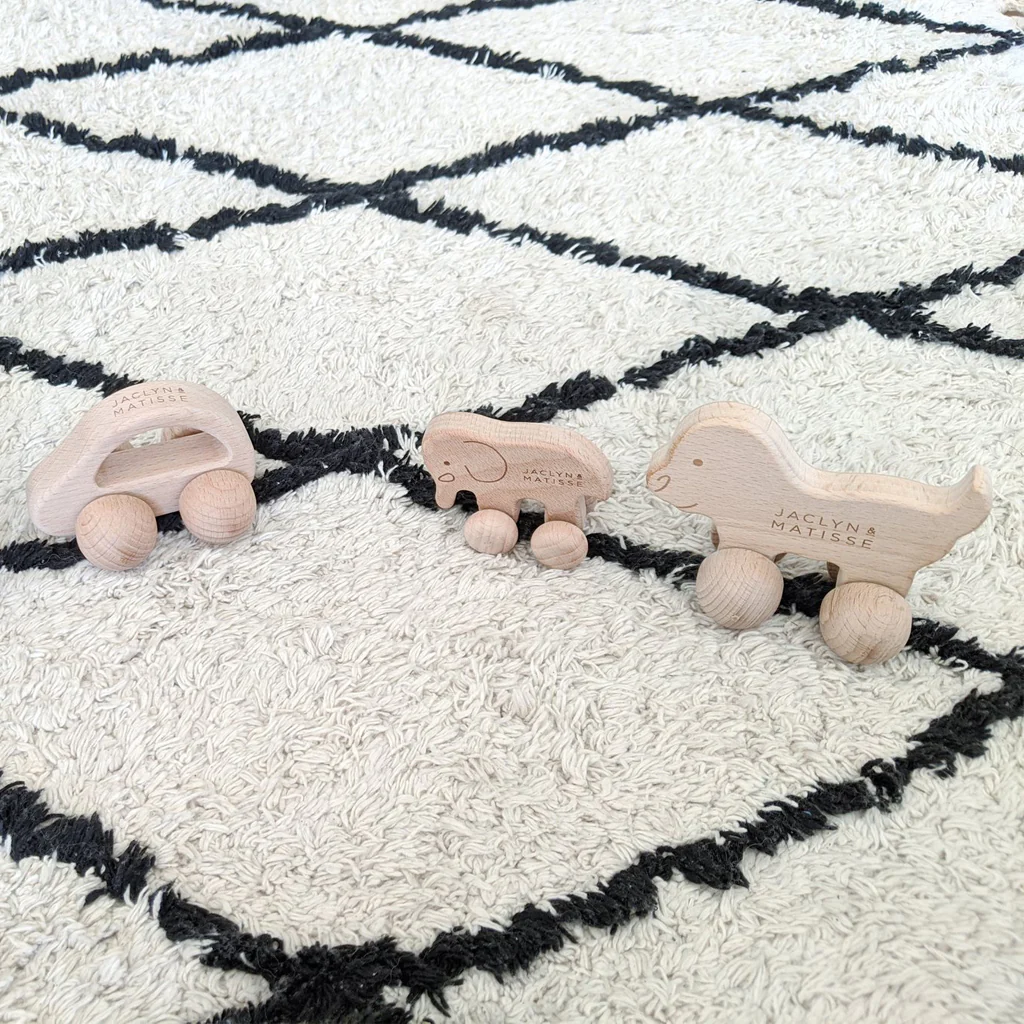 Jaclyn & Matisse Push Along Ellie The Elephant - Image 3