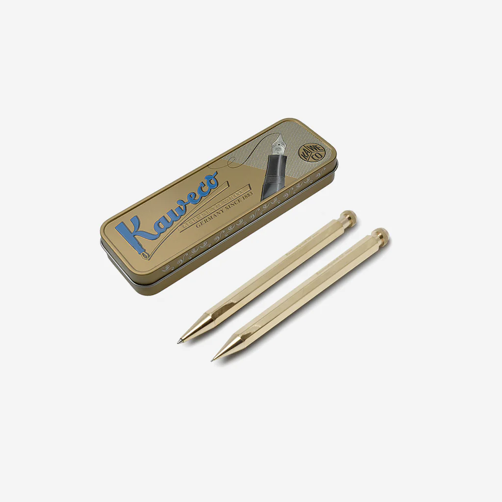 Kaweco Brass Mechanical Pencil & Ballpoint Pen Gift Set