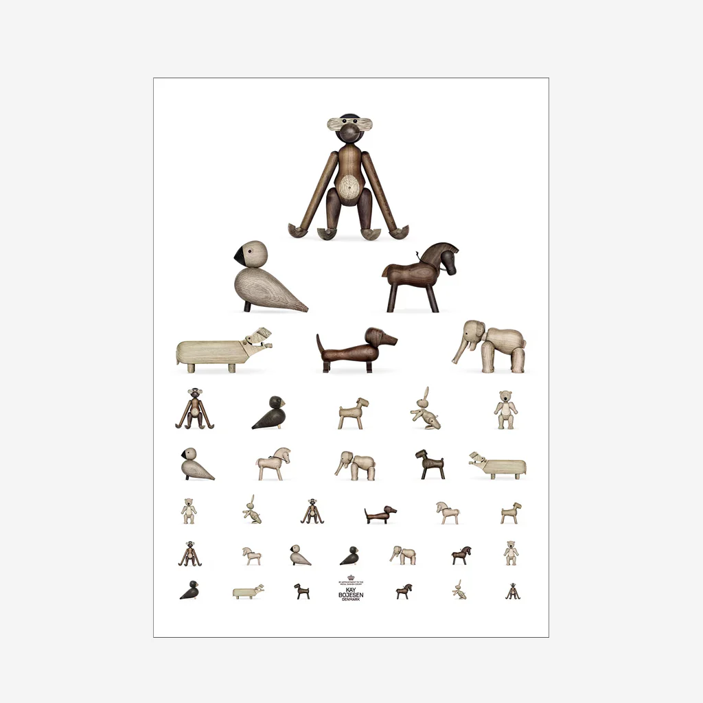 Kay Bojesen Animal Eye Chart Poster - Image 3