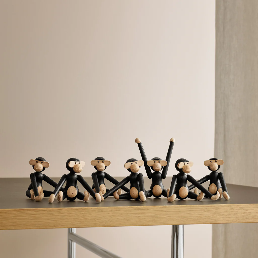 Kay Bojesen Monkey Mini Dark Stained Oak - Image 3