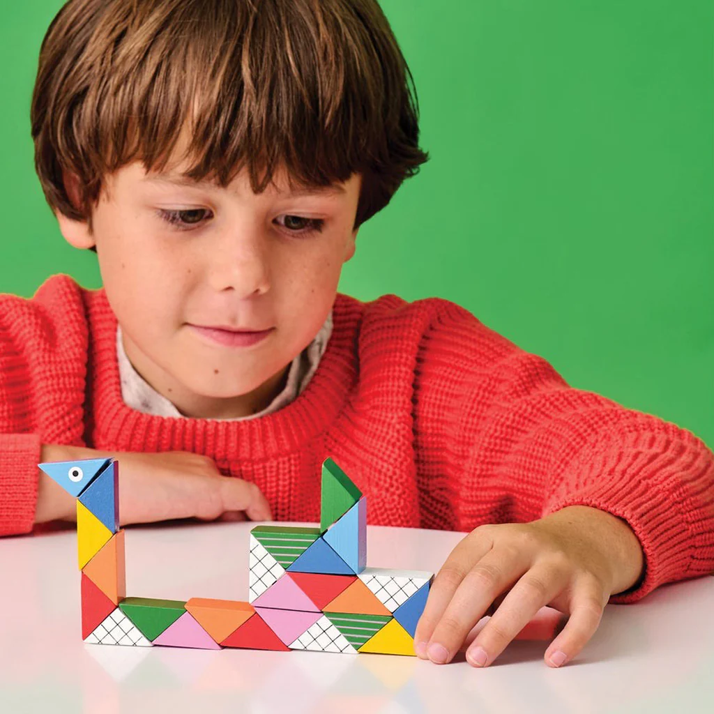 Kikkerland Kidoki Twist-A-Zoo Wooden Twist Puzzle - Image 3