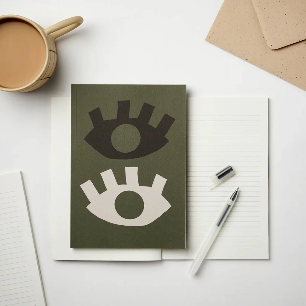 Kinshipped All Eyes Green Notebook