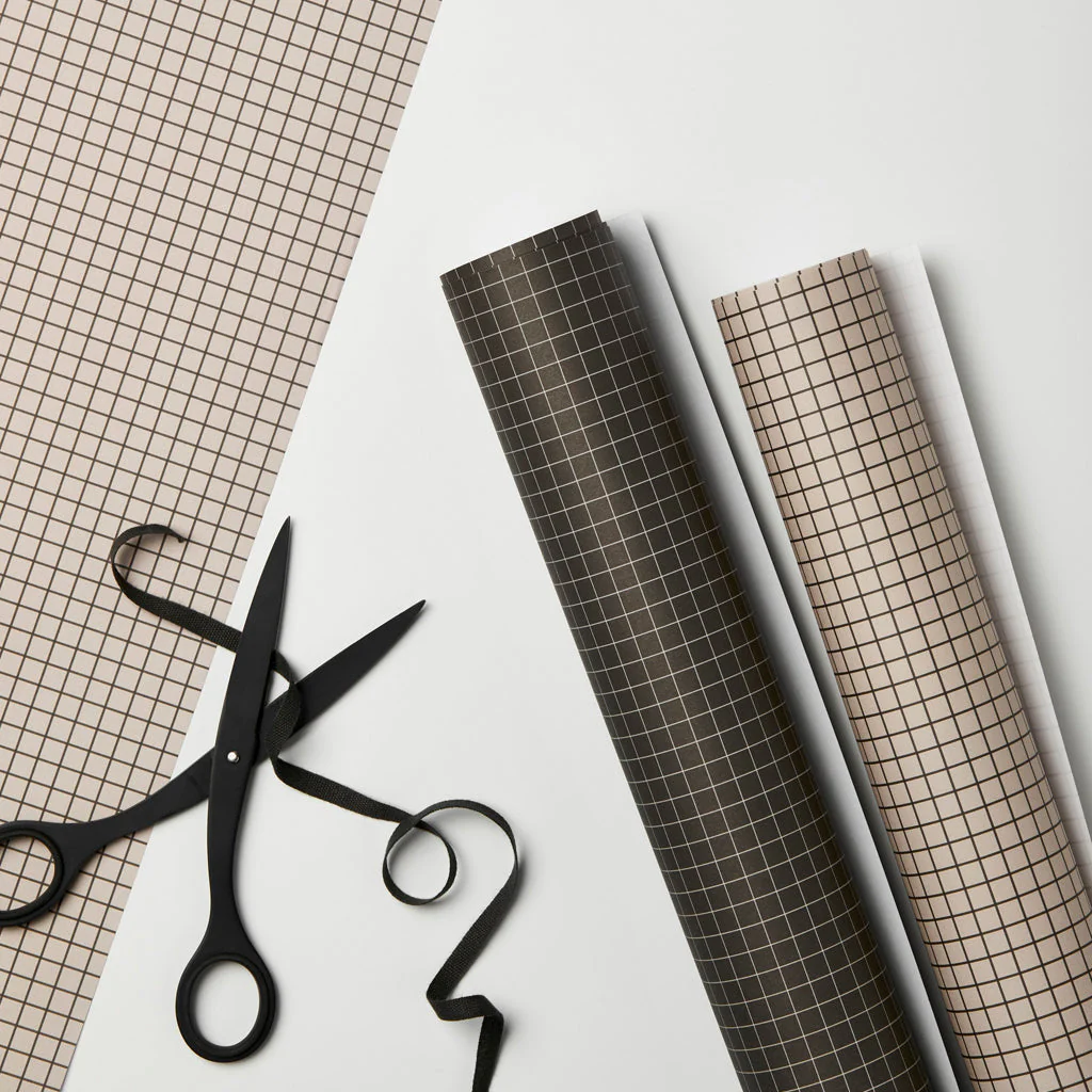 Kinshipped Black Graph Wrapping Paper - Image 2