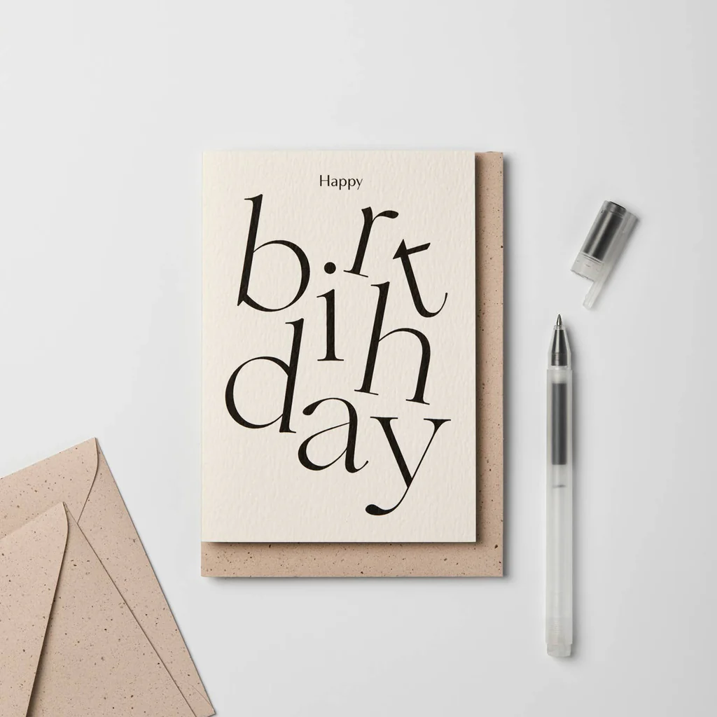 Kinshipped Card Serif Happy Birthday - Image 2